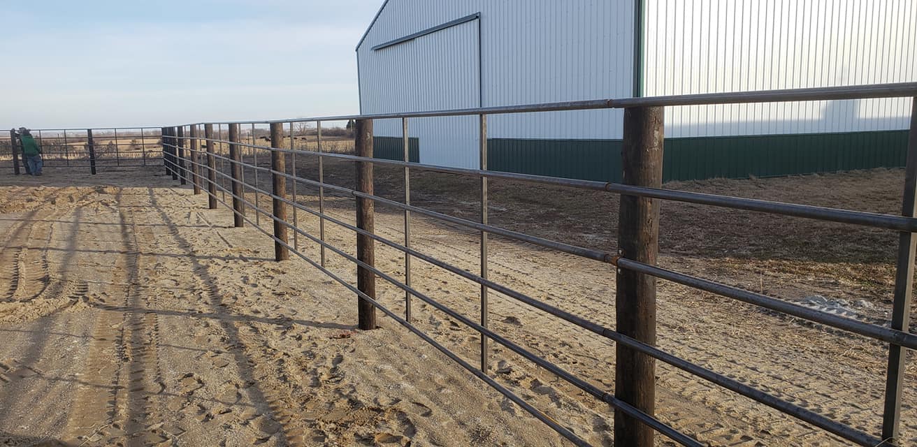 steel farm fence